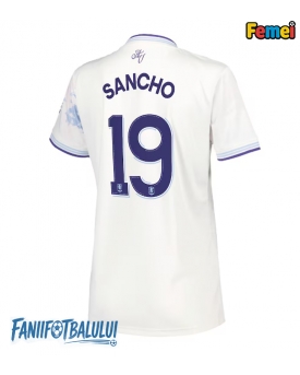 Aston Villa Jadon Sancho #19 Tricou Fotbal Replică 2025-26 Femei Treilea